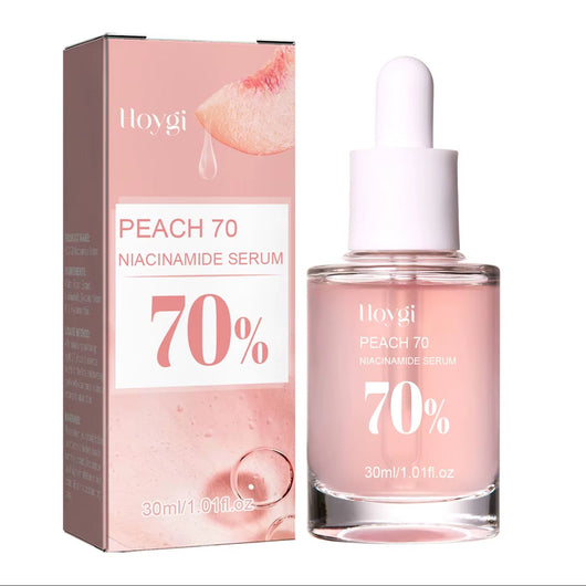 Peach Niacinamide Facial Serum Fade Melanin Dark Spot Shrink Pores Smooth Brighten Skin Moisturizing Rejuvenation Skincare
