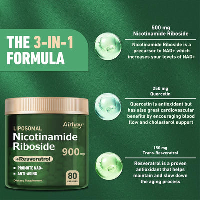 NAD+ Supplement for Longevity & Cellular Energy & Support